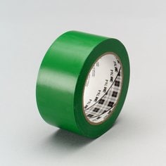 3M™ General Purpose Vinyl Tape 764, Green, 49 in x 36 yd, 5 mil, 3 rolls
per case, Plastic Core