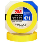 3M™ Vinyl Tape 471, Yellow, 3/4 in x 36 yd, 5.2 mil, 48 rolls per case,
Individually Wrapped Conveniently Packaged