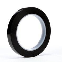 3M™ Vinyl Tape 471, Black, 1/2 in x 36 yd, 5.2 mil, 72 rolls per case,
Individually Wrapped Conveniently Packaged