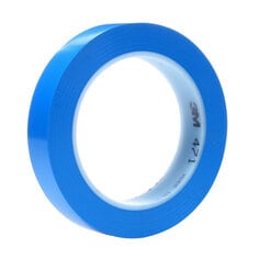 3M™ Vinyl Tape 471, Blue, 3/4 in x 36 yd, 5.2 mil, 48 rolls per case,
Individually Wrapped Conveniently Packaged