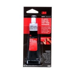 3M™ Plastic Emblem and Trim Adhesive, 03601, 1 oz, 24 per case