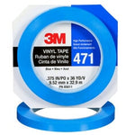 3M™ Vinyl Tape 471, Blue, 3/8 in x 36 yd, 5.2 mil, 96 rolls per case,
Individually Wrapped Conveniently Packaged