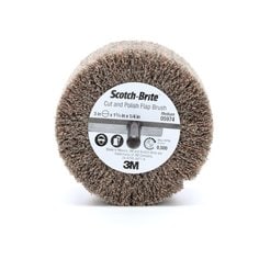 Scotch-Brite™ Cut and Polish Flap Brush, 3 in x 1-3/4 in x 1/4 in A MED,
10 ea/Case