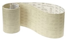 3M™ Diamond Microfinishing Film Belt 675L, 20 Mic 5MIL, Beige, 4 in x
98-1/2 in