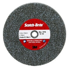 Scotch-Brite™ Deburr & Finish Pro Unitized Wheel, DP-UW, 6C Medium+, 3
in x 1/4 in x 1/4 in, 40 ea/Case