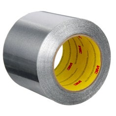 3M™ Aluminum Foil Tape 425, Silver, 4 in x 60 yd, 4.6 mil, 2 rolls per
case