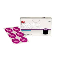 3M™ Paint Defect Removal Abrasive Circle Sheet, 33892, 32 mm, 1500, 10
sheets per pack, 10 packs per case