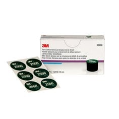 3M™ Paint Defect Removal Abrasive Circle Sheet, 33898, 32 mm, 2500, 10
sheets per pack, 10 packs per case