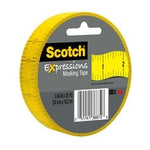 Scotch® Expressions Masking Tape 3437-P5, .94 in x 20 yd (24 mm x 18,2
m), Ruler