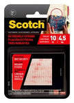 Scotch™ Extreme Fasteners RF6730, 1 in x 3 in (25,4 mm x 76,2 mm) , 2
Sets of Strips, Clear