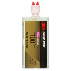 3M™ Scotch-Weld™ Epoxy Adhesive DP100, Clear, 200 mL Duo-Pak, 12/case