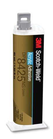 3M™ Scotch-Weld™ Acrylic Adhesive DP8425NS, Green, 45 mL Duo-Pak,
12/case