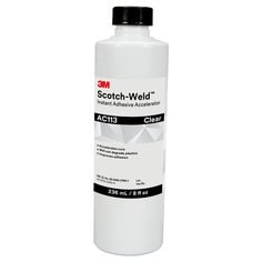 3M™ Scotch-Weld™ General Purpose Instant Adhesive Accelerator AC113,
Clear/Light Amber, 8 fl oz Bottle, 4/case