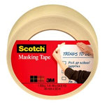 Scotch® Masking Tape 3438, 1.41 in x 54.6 yd (36 mm x 50 m)