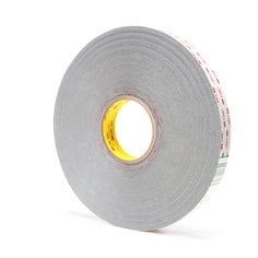 3M™ VHB™ Tape 4936, Gray, 1 in x 72 yd, 25 mil, 9 rolls per case
