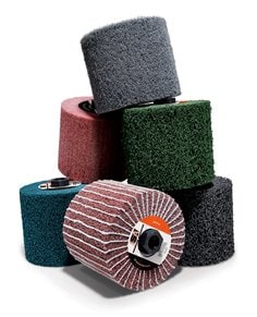 Standard Abrasives™ HS Mini-Brush 875710, 4-1/2 in x 2 in x 5/8-11 FB024
35-74 A MED Medium Density, 2 ea/Case