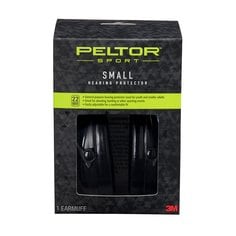 Peltor™ Sport Small Earmuffs 97070-2C, 22 dB, Black, 2 ea/cs