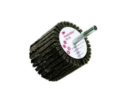 Scotch-Brite™ Shaft Mounted Flap Brush, PF-ZS, A/O Medium, Type A, 75 mm
x 45 mm x 6 mm, 10 ea/Case