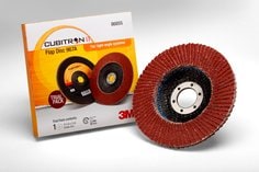 3M™ Cubitron™ II Flap Disc 967A, 40+, T27, 4-1/2 in x 7/8 in, 10
ea/Case, Single Pack