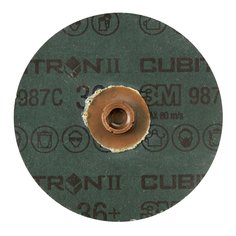 3M™ Cubitron™ II Roloc™ Fibre Disc 987C, 36+, TS, 4 in, Die RS400BB,
25/Carton, 100 ea/Case