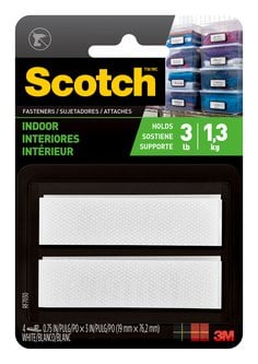 Scotch™ Indoor Fasteners RF7030, 3/4 in x 3 in (19 mm x 76 mm)