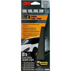 3M™ Wetordry™ Sandpaper, 03006, Assorted Fine Grit Pack, 3 2/3 inch x 9
inch, 20 packs per case