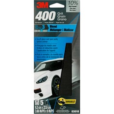 3M™ Wetordry™ Sandpaper, 03018, 400 Grit, 3 2/3 inch x 9 inch, 20 packs
per case