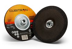 3M™ Cubitron™ II Depressed Center Grinding Wheel, 64319, T27 Quick
Change, 7 in x 1/4 in x 5/8 in-11 in, 10/Carton, 20 ea/Case