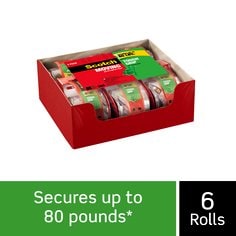 Scotch® Tough Grip Moving Packaging Tape 150-6, 1.88 in x 22.2 yd (48 mm
x 20,3 m)