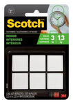 Scotch™ Indoor Fasteners RF4720, 7/8 in x 7/8 in (22,2 mm x 22,2 mm),
White, 12 Sets of Squares