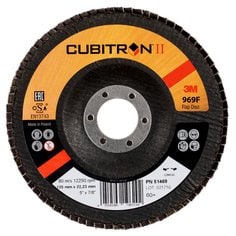 3M™ Cubitron™ II Flap Disc 969F, 60+, T27, 5 in x 7/8 in, 10 ea/Case