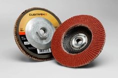 3M™ Cubitron™ II Flap Disc 969F, 80+, T29, 4 in x 5/8 in, 10 ea/Case