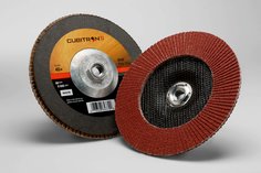 3M™ Cubitron™ II Flap Disc 969F, 40+, T27 Quick Change, 7 in x 5/8"-11,
5 ea/Case