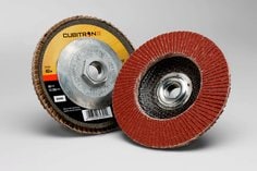 3M™ Cubitron™ II Flap Disc 969F, 40+, T29, 4 in x 5/8 in, 10 ea/Case
