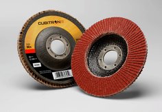 3M™ Cubitron™ II Flap Disc 969F, 60+, T29, 4-1/2 in x 7/8 in, 10 ea/Case