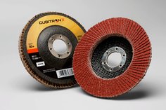 3M™ Cubitron™ II Flap Disc 969F, 80+, T27, 4-1/2 in x 7/8 in, 10 ea/Case