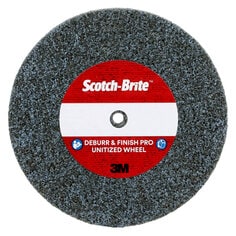 Scotch-Brite™ Deburr & Finish Pro Unitized Wheel, DP-UW, 8C Coarse+, 3
in x 1 in x 1/4 in, 10 ea/Case