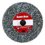 Scotch Brite™ Roloc™ Deburr & Finish PRO Unitized Wheel, DP-UR, 8C Coarse+, TR, 3 in x 1/4 in, 10/Carton, 40 ea/Case
