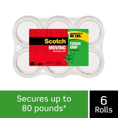 Scotch® Tough Grip Moving Packaging Tape 3500S-6, 1.88 in x 38.2 yd (48
mm x 35 m)