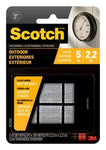 Scotch™ Outdoor Fasteners RFLD7020, 7/8 in x 7/8 in (22.2 mm x 22.2 mm)