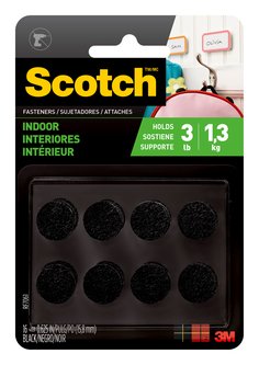 Scotch™ Indoor Fasteners RF7061, 5/8 in x 5/8 in (15,8 mm x 15,8 mm)