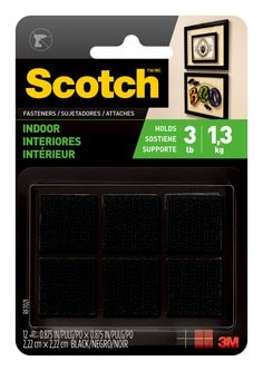 Scotch™ Indoor Fasteners RF7021, 7/8 in x 7/8 in (22 mm x 22 mm)