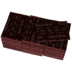 Scotch-Brite™ Hand Pad 7447B Pro, PO-HP, A/O Very Fine, Maroon, 6 in x 9 in, 60 ea/Case, Bulk
