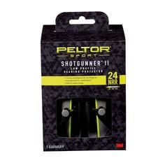 Peltor™ Sport Shotgunner™ II Low-Profile Hearing Protector 24 NRR,
97040-PEL-2C, Black/Gray, 2ea/cs