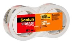 Scotch® Storage Packaging Tape 3650-2, 1.88 in x 54.6 yd (48 mm x 50 m),
2 pack - 6 packs/case