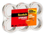 Scotch® Long Lasting Storage Packaging Tape 3650-6, 1.88 in x 54.6 yd
(48 mm x 50 m), 6 rolls/pack - 6 packs/case