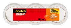 Scotch® Long Lasting Storage Packaging Tape 3650-3, 1.88 in x 54.6 yd
(48 mm x 50 m), 3pk