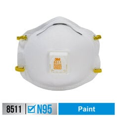 3M™ Paint Sanding Valved Respirator 8511P5-C-PS, 5 ea/pk, 8 pks/cs