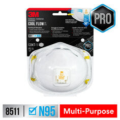 3M™ Sanding and Fiberglass Valved Respirator 8511H1-DC-PS, 1ea/pk, 12
pks/cs