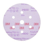3M™ Hookit™ Purple Finishing Film Abrasive Disc 260L, 30770, 6 in, Dust
Free, P800, 50 discs per carton, 4 cartons per case